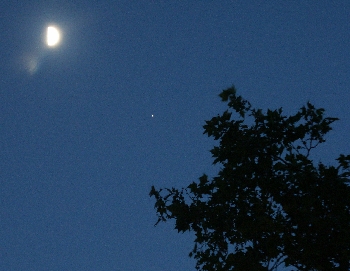 Jupiter und Mond